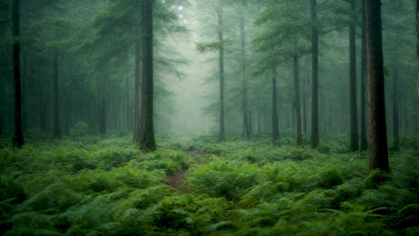 A tropical dense forest background AI Generated photo