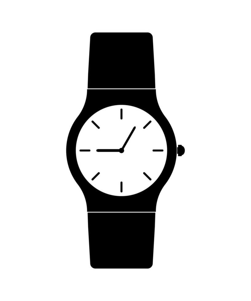 reloj icono en plano estilo, negocio mirar. vector diseño elemento