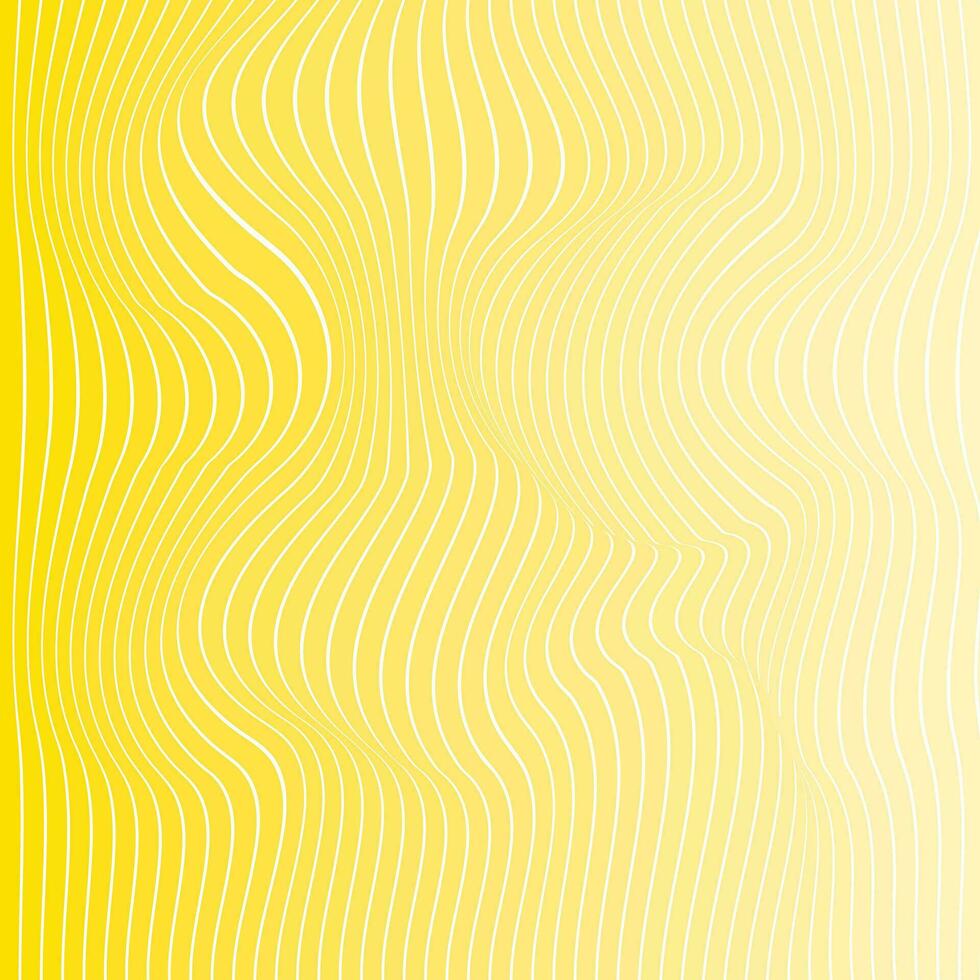 moderno sencillo resumen costureras ondulado vector lite y profundo amarillo color tira vertical mezcla distorsionar línea modelo Arte en blanco color fondo, perfecto para fondo, fondo de pantalla