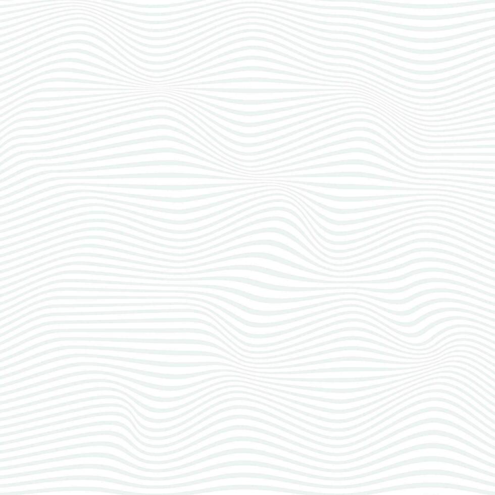 modern abestract white color horizontal line distort wavy pattern on grey color background vector