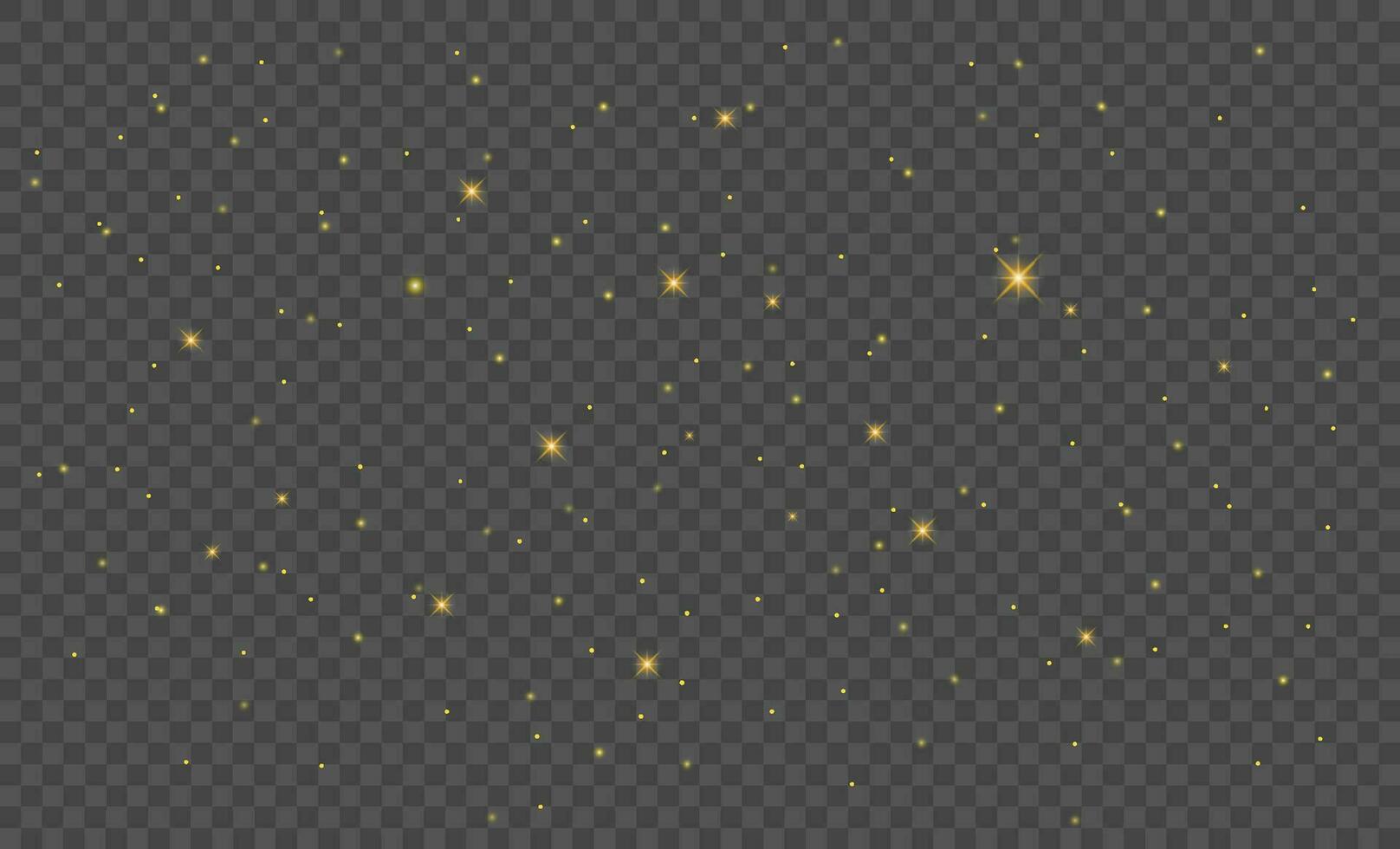 Brillantina oro partículas antecedentes efecto para lujo saludo tarjeta. Navidad brillante ligero bokeh antecedentes textura. vector