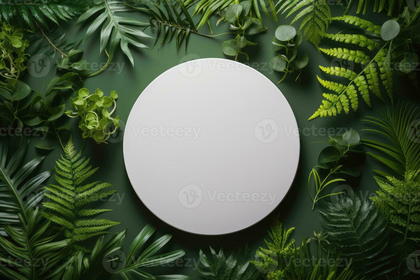 Luxury podium mockup for product on background, Generative AI. photo