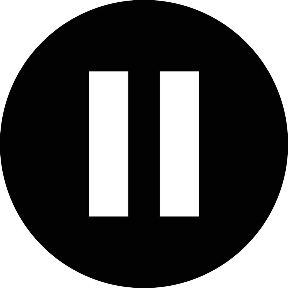 Pause Button Icon vector