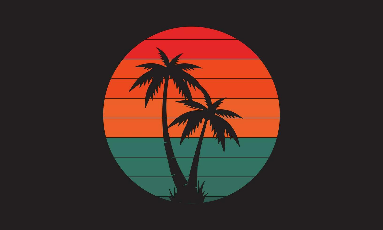 Clásico puesta de sol colección 90s estilo retro insignias, gradientes plantillas para etiquetas diseño grunge surf Oceano logos reciente vector colección conjunto
