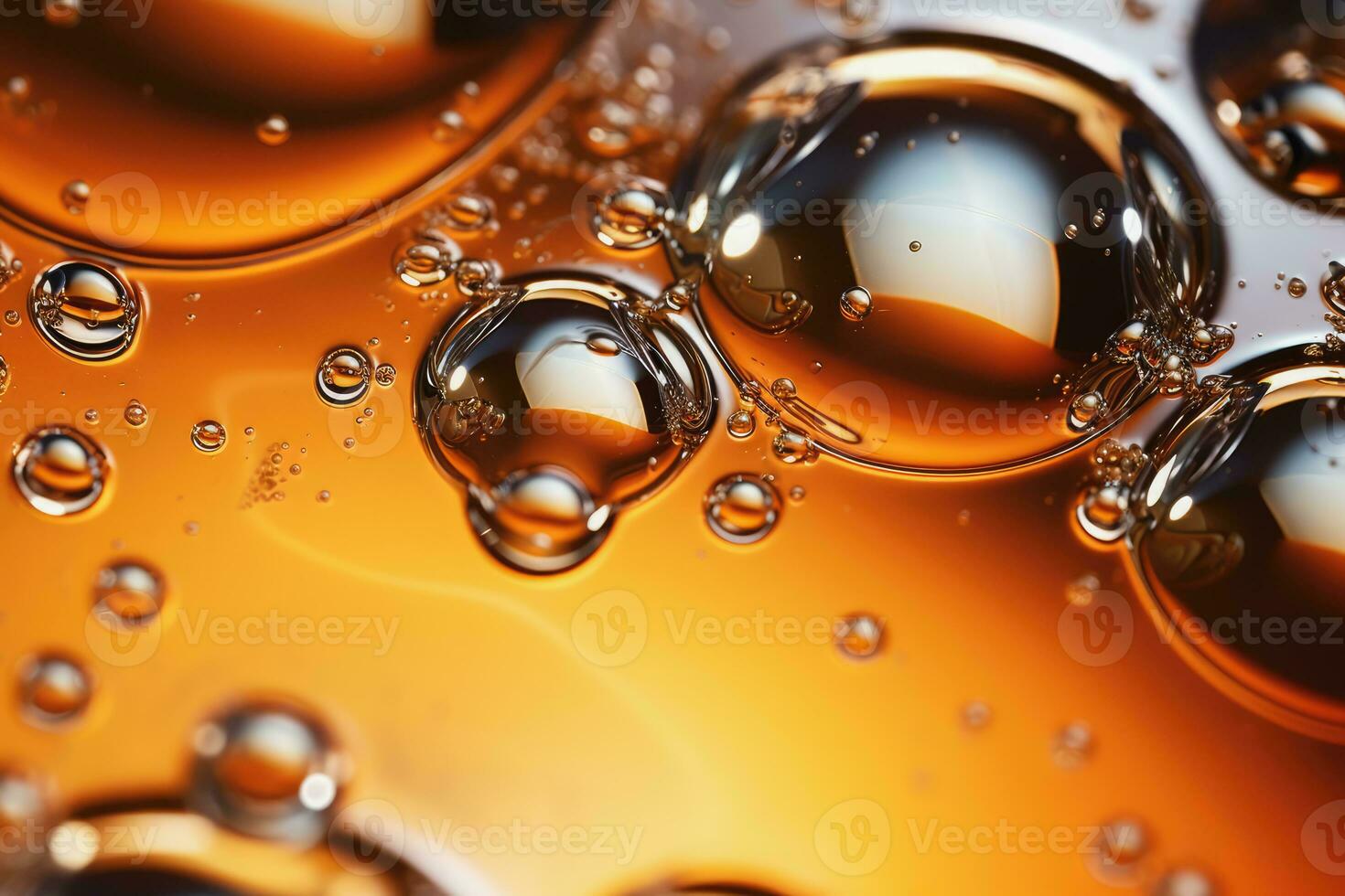 close up of a abstract glossy liquid surface background, Generative AI. photo