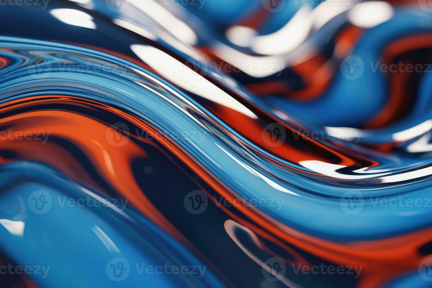 close up of a abstract glossy liquid surface background, Generative AI. photo