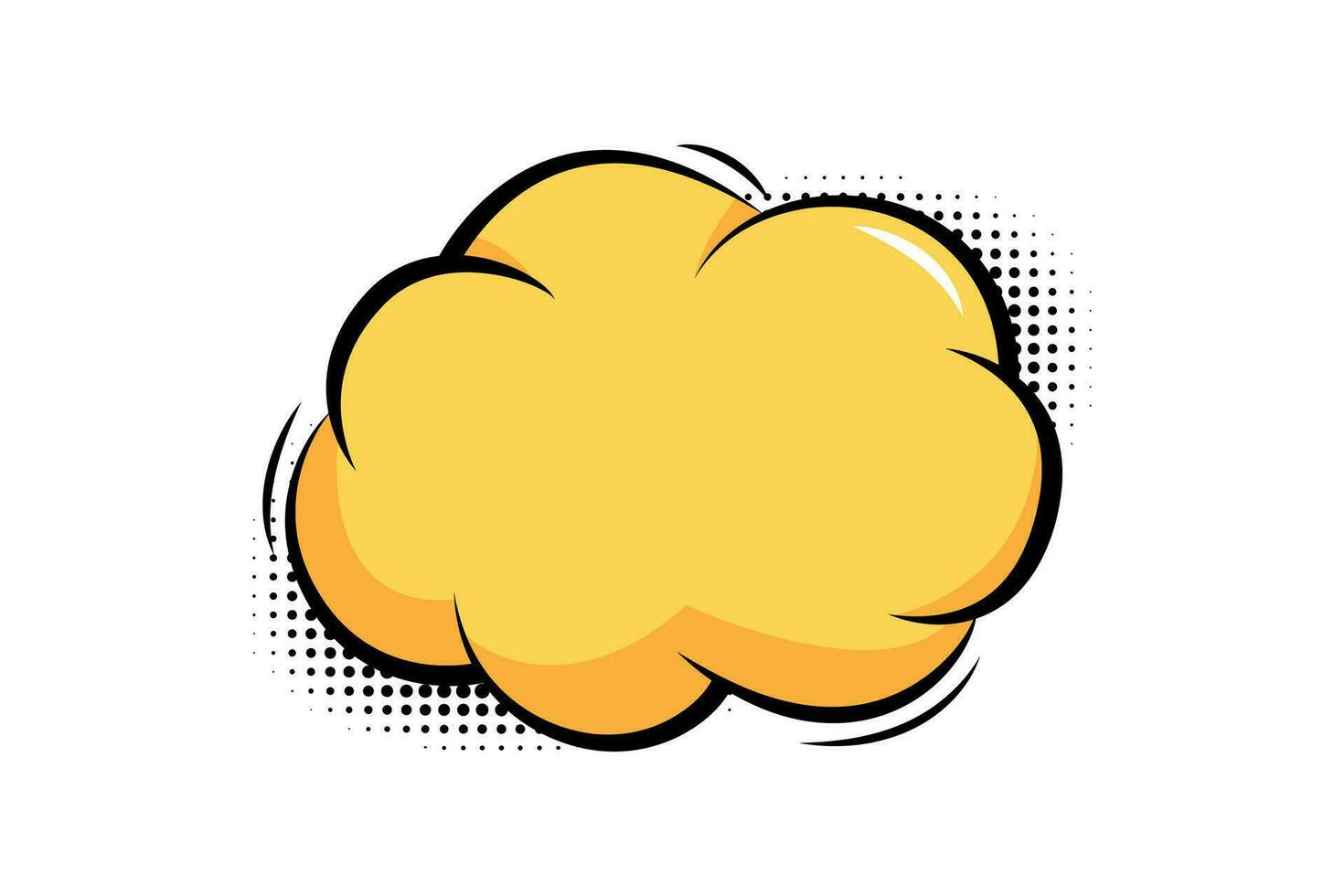 Empty retro comic cloud speech bubbles in pop art style vector