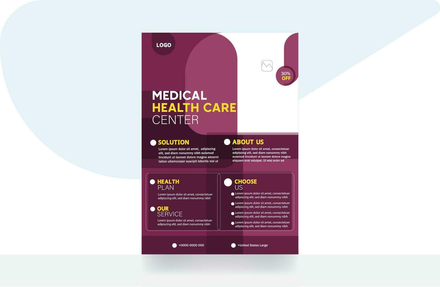 Marketing business flyer corporate brochure design banner marketing template vector