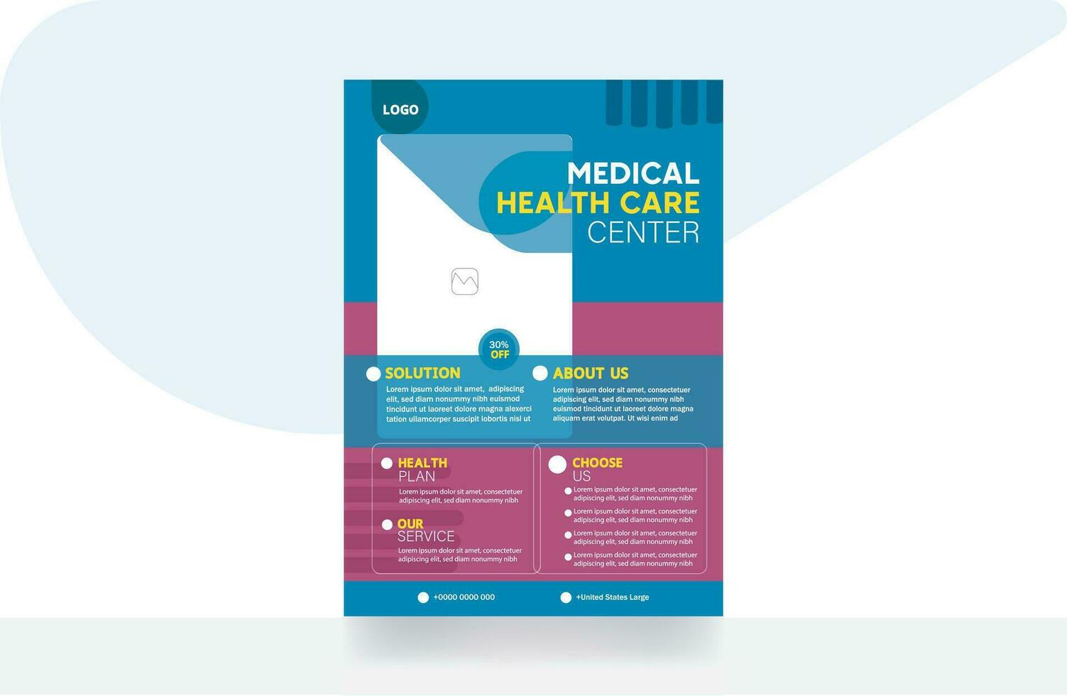 Marketing business flyer corporate brochure design banner marketing template vector