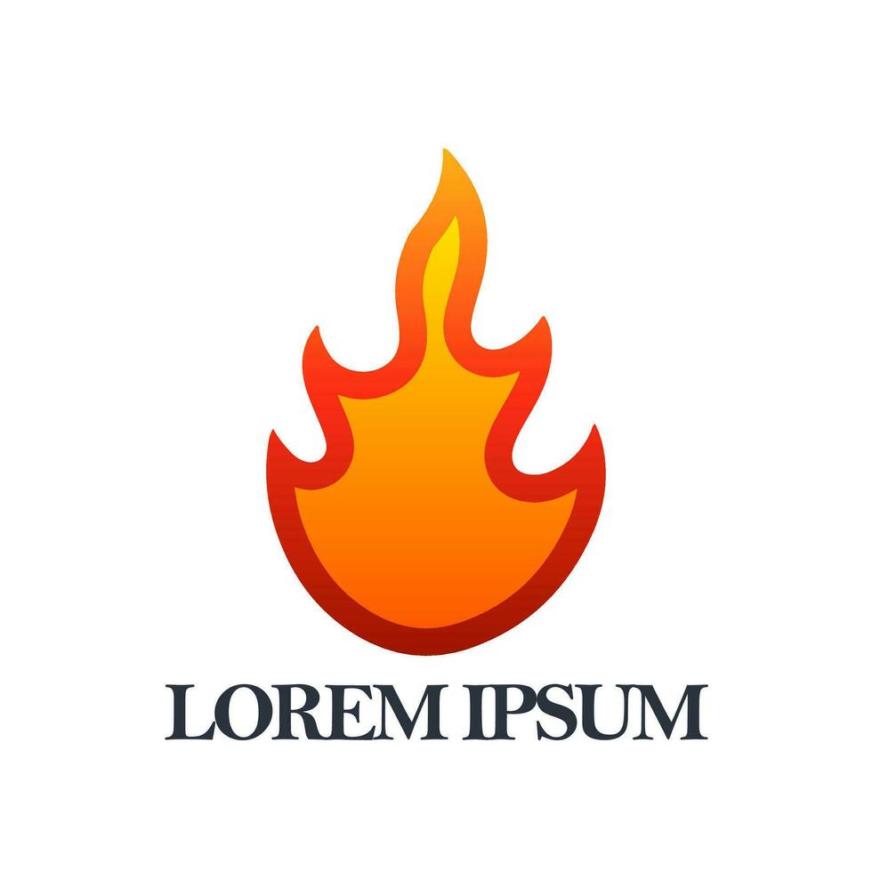 Fire logo vector. Element logo vector. vector