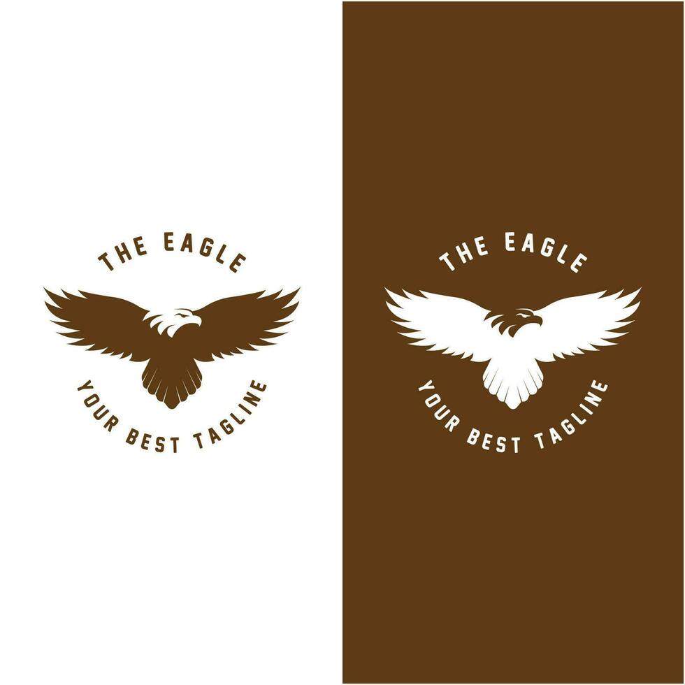 eagle logo vector icon illustration design