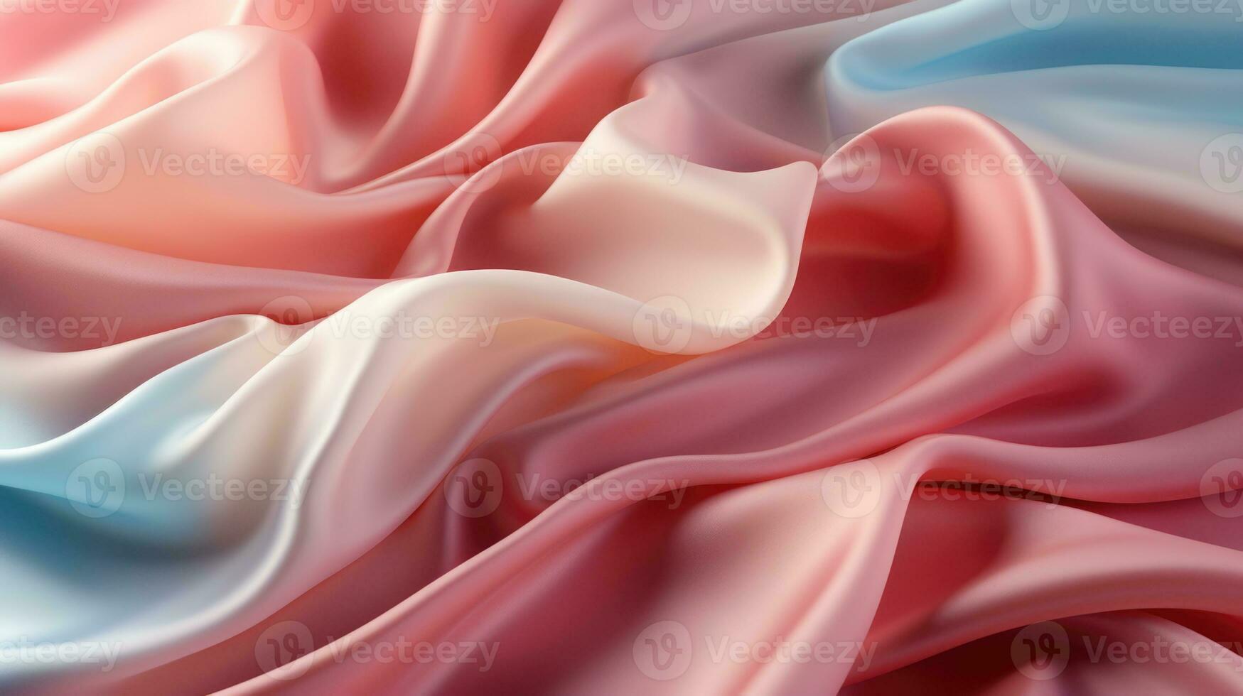 Light Rose blue Pure Silk Charmeuse Fabric Crepe Satin Fabrics Sewing Craft Width texture wallpaper. AI generative photo
