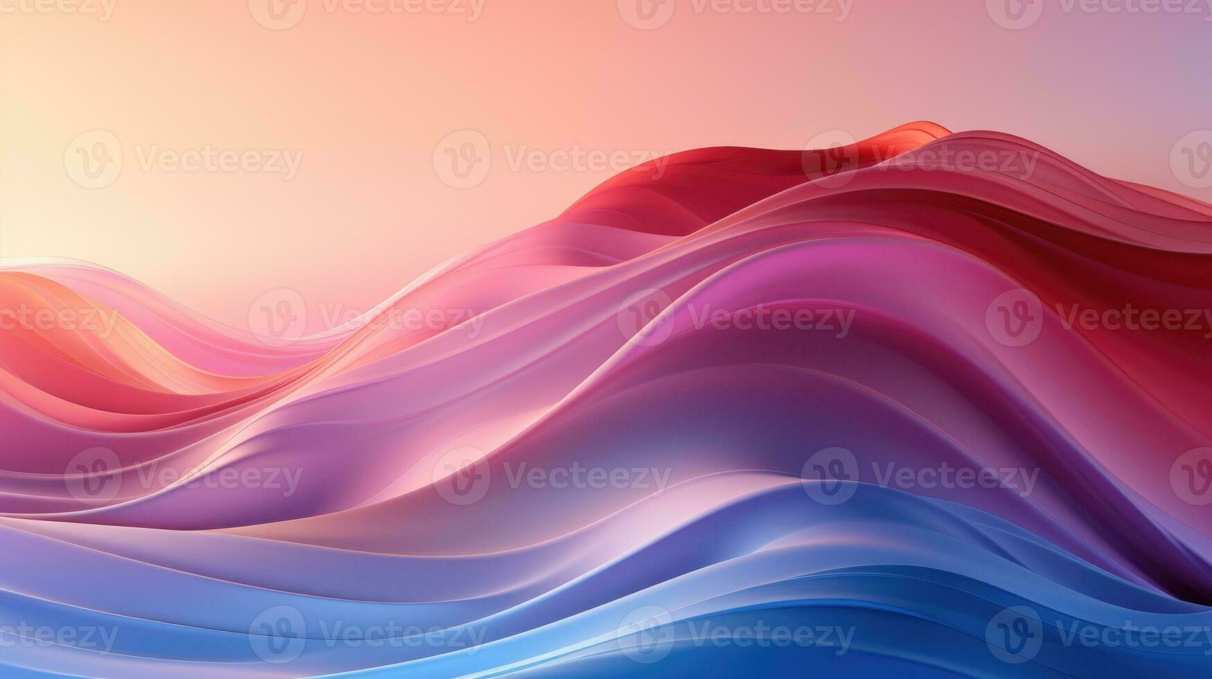 A colorful abstract background with wavy lines and waves art wallpaper. AI generative photo