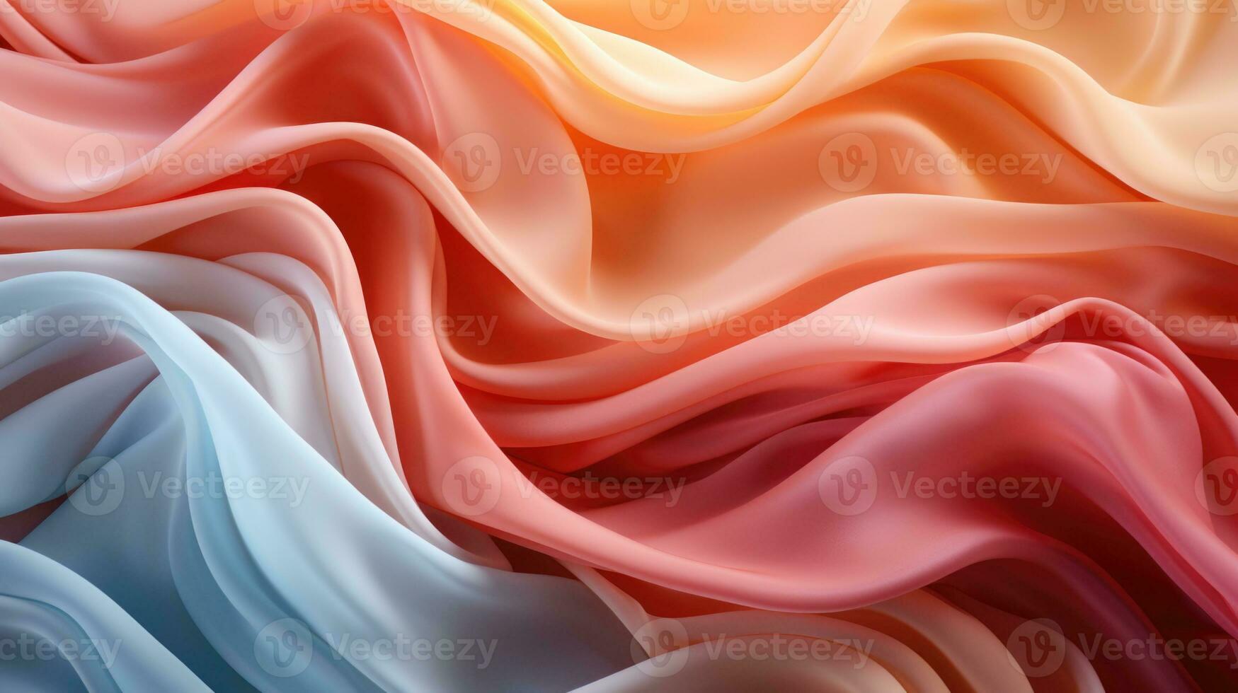 Light colored Pure Silk Charmeuse Fabric Crepe Satin Fabrics Sewing Craft Width texture wallpaper. AI generative photo