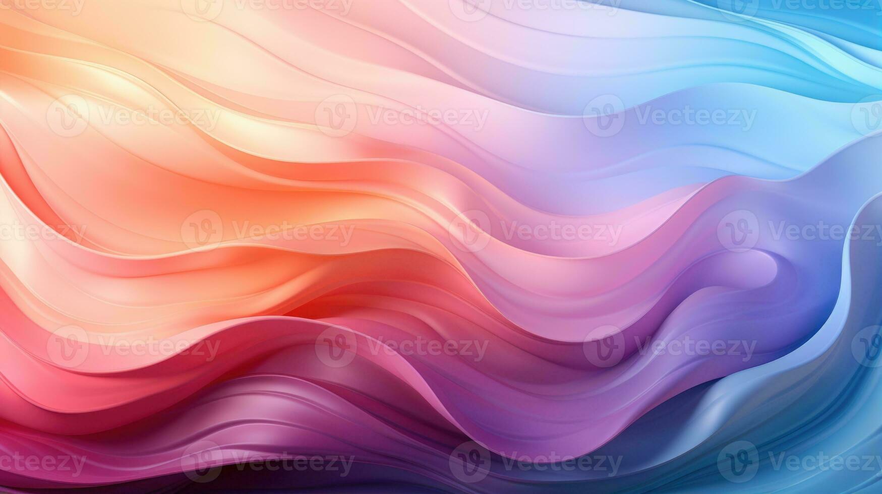 A colorful abstract background with wavy lines and waves art wallpaper. AI generative photo