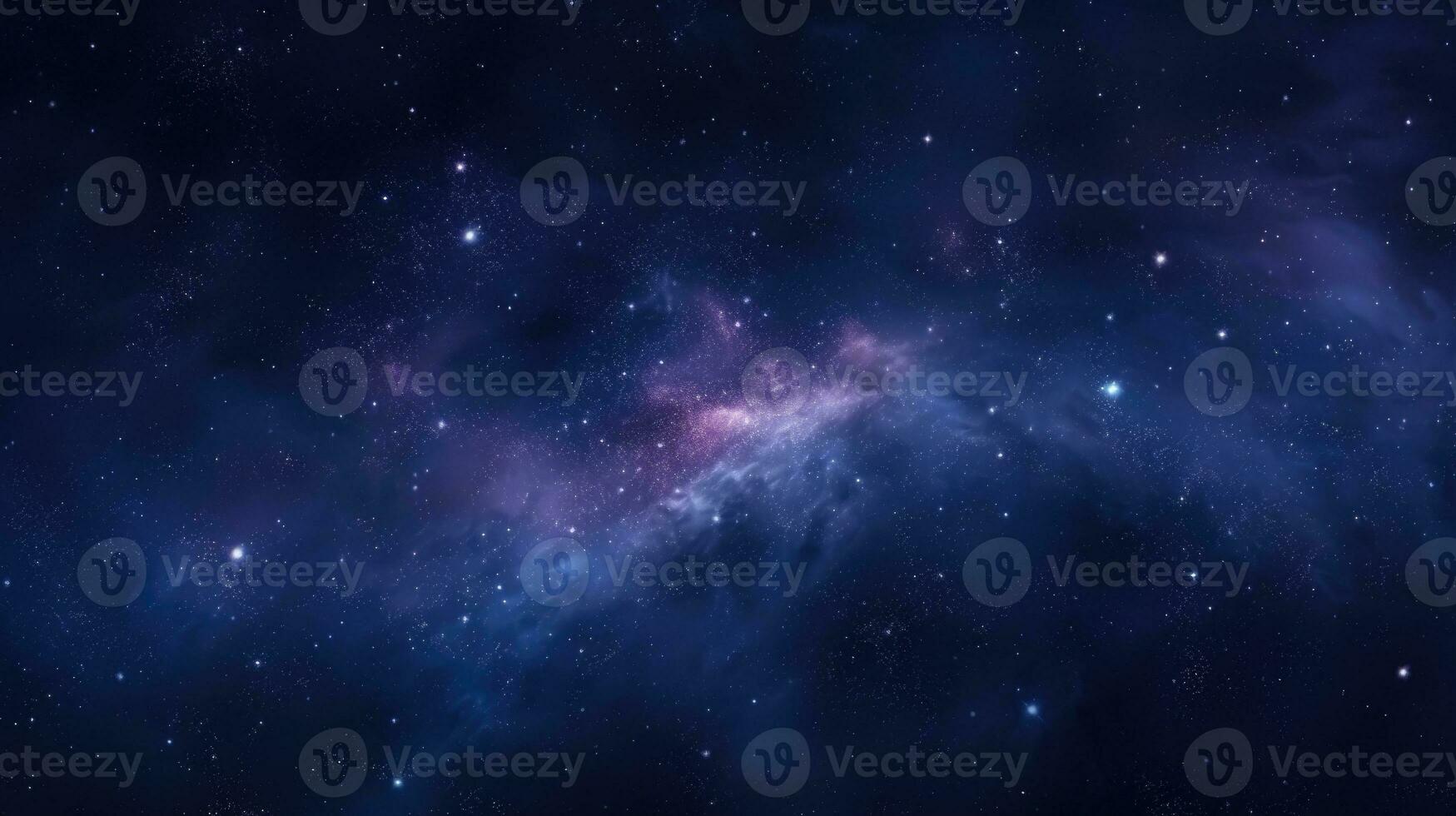 Space background with stardust shining stars Beautiful outer Infinite universe a glowing star field. AI generative photo