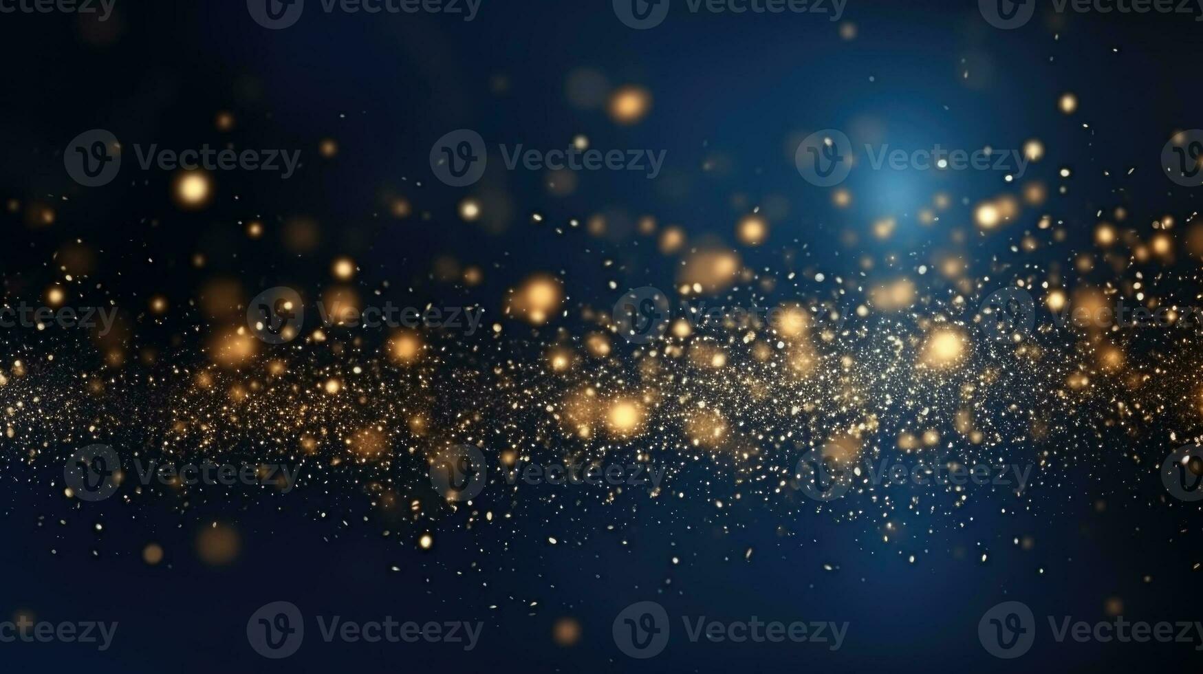 Navy Blue Glitter Christmas Abstract Background Stock Photo