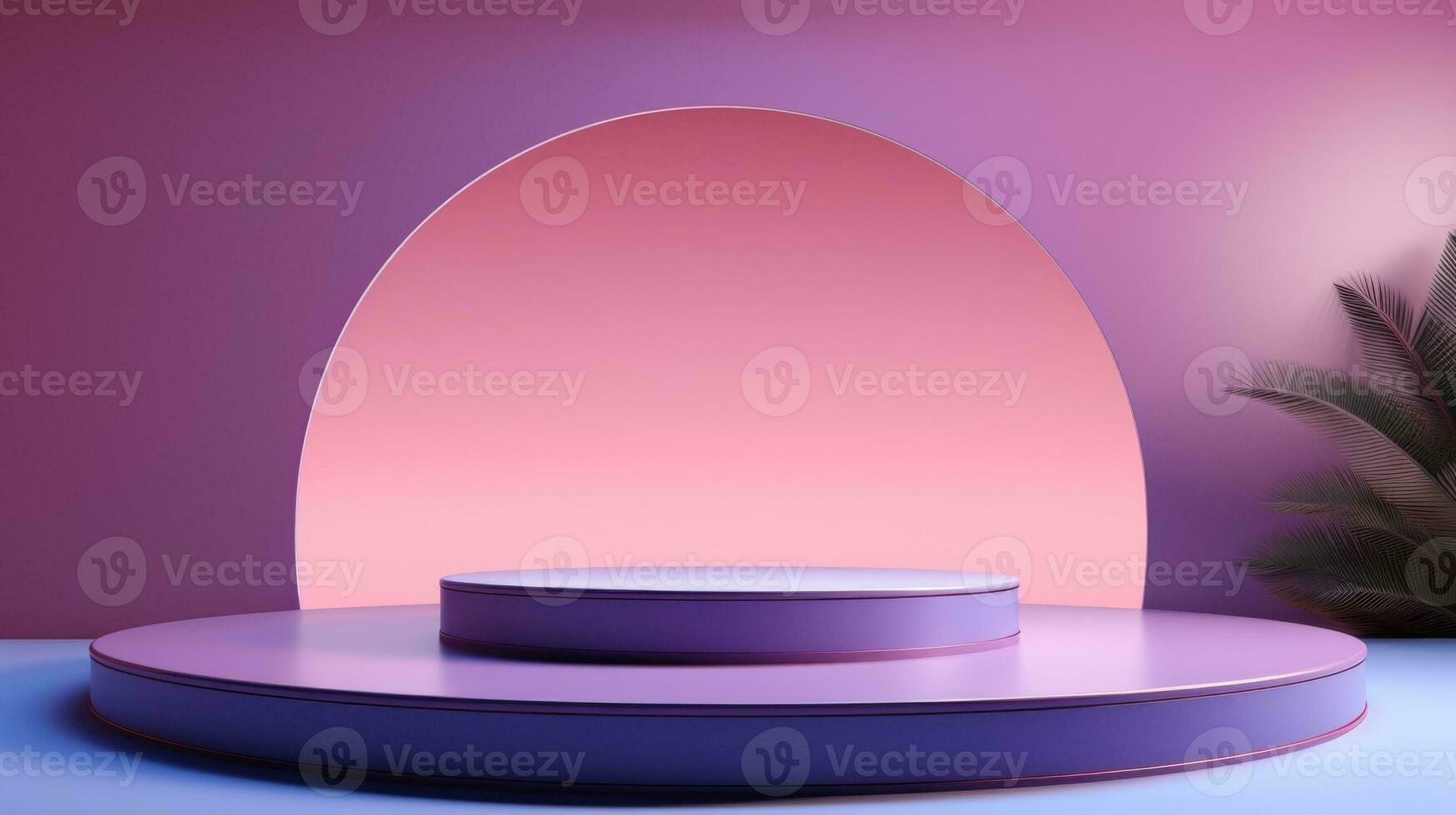 Cosmetic Empty podium for product display Background for presentation pedestal branding mockup. AI generative photo