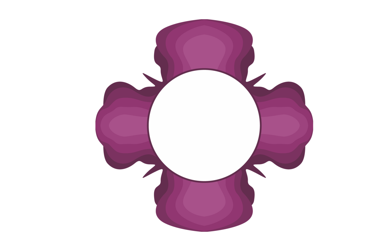 Abstract Ornament Border Design WIth Transparent Background png
