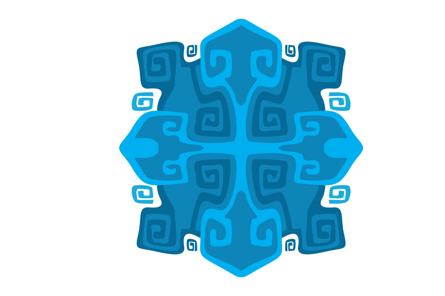 Abstract Ornament Border Design WIth Transparent Background png
