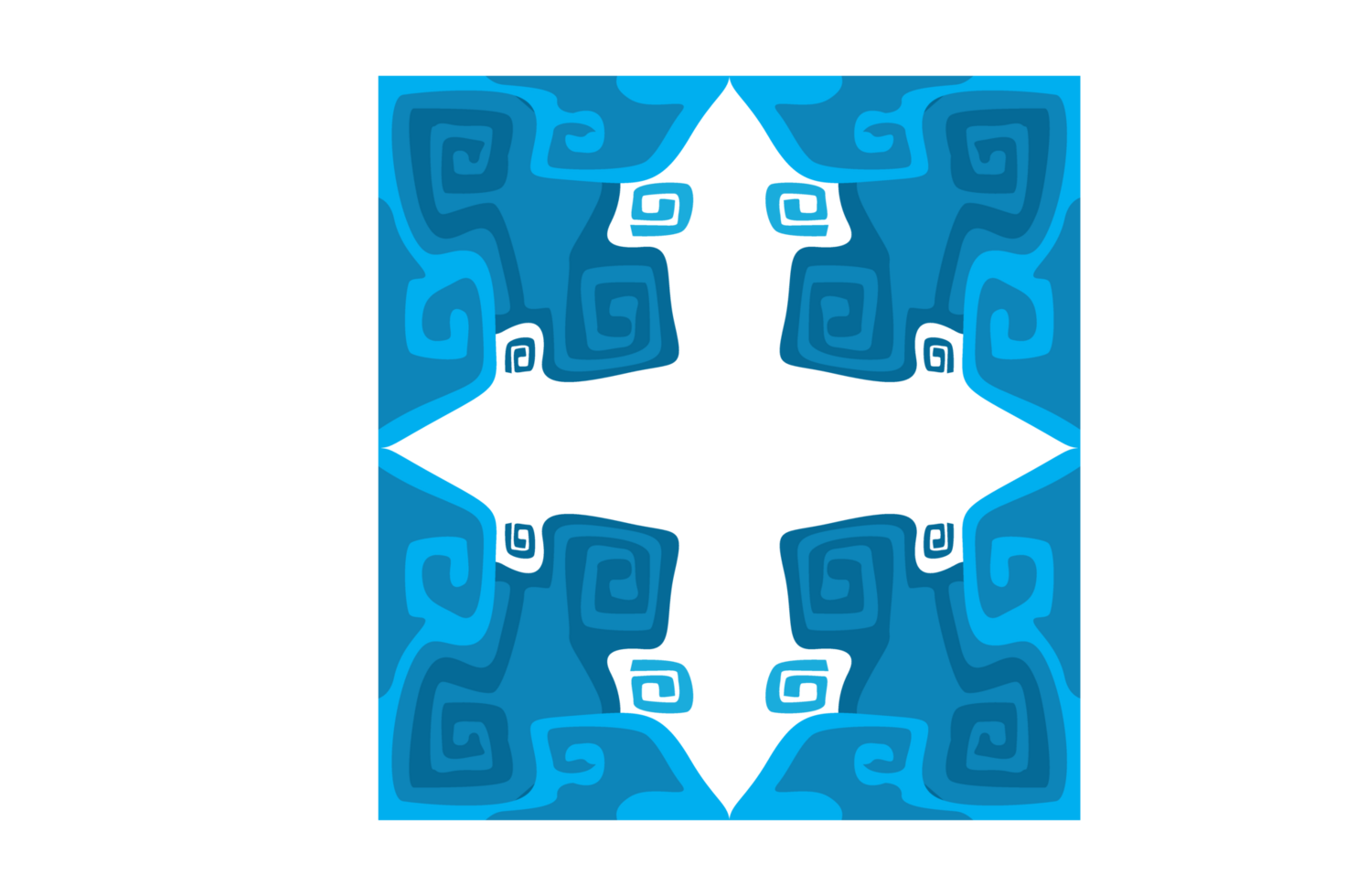 Abstract Ornament Border Design WIth Transparent Background png