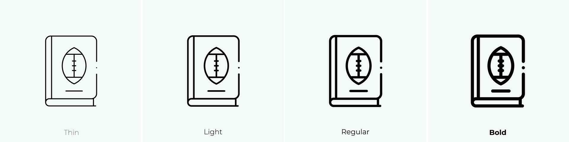 rules icon. Thin, Light, Regular And Bold style design isolated on white background vector