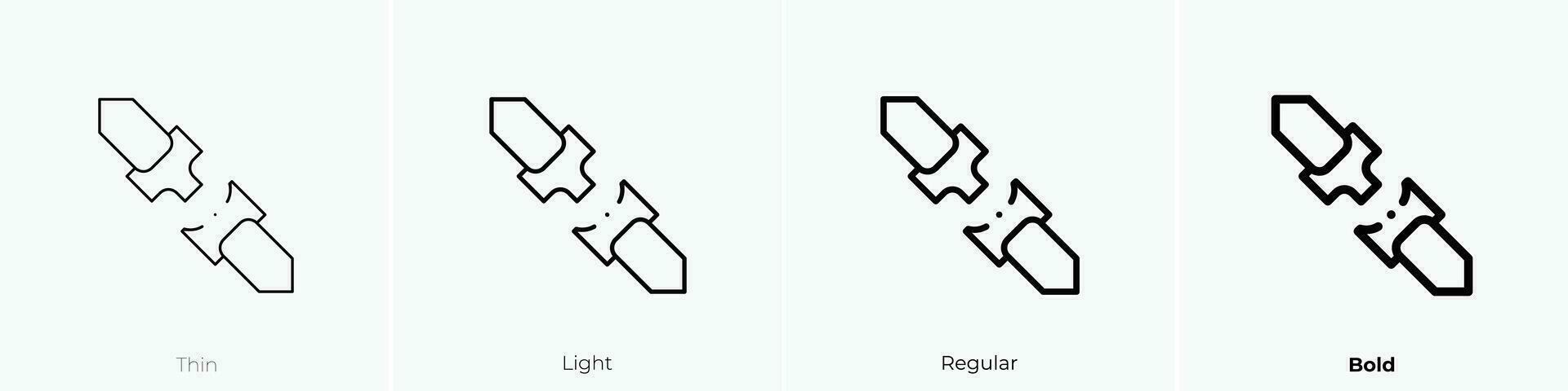 safety belt icon. Thin, Light, Regular And Bold style design isolated on white background vector