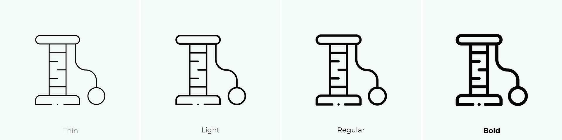 scratcher icon. Thin, Light, Regular And Bold style design isolated on white background vector