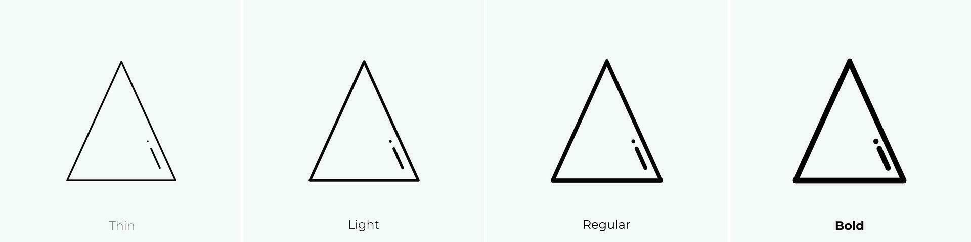 sharpen icon. Thin, Light, Regular And Bold style design isolated on white background vector