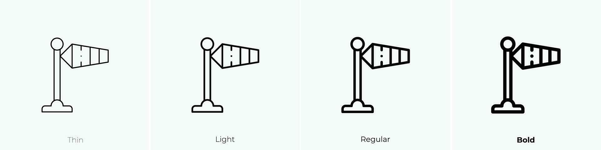 signal icon. Thin, Light, Regular And Bold style design isolated on white background vector