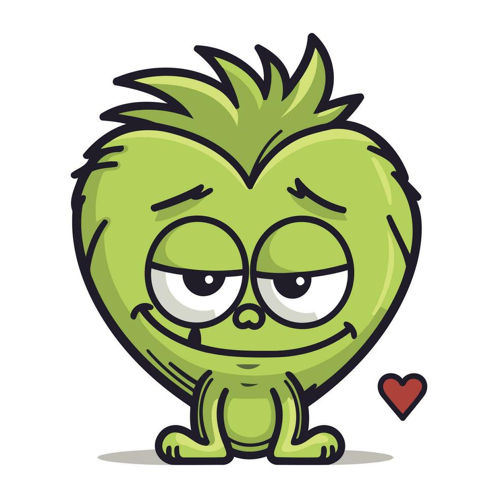 Cute monster character vector illustration. Cute cartoon monster character.