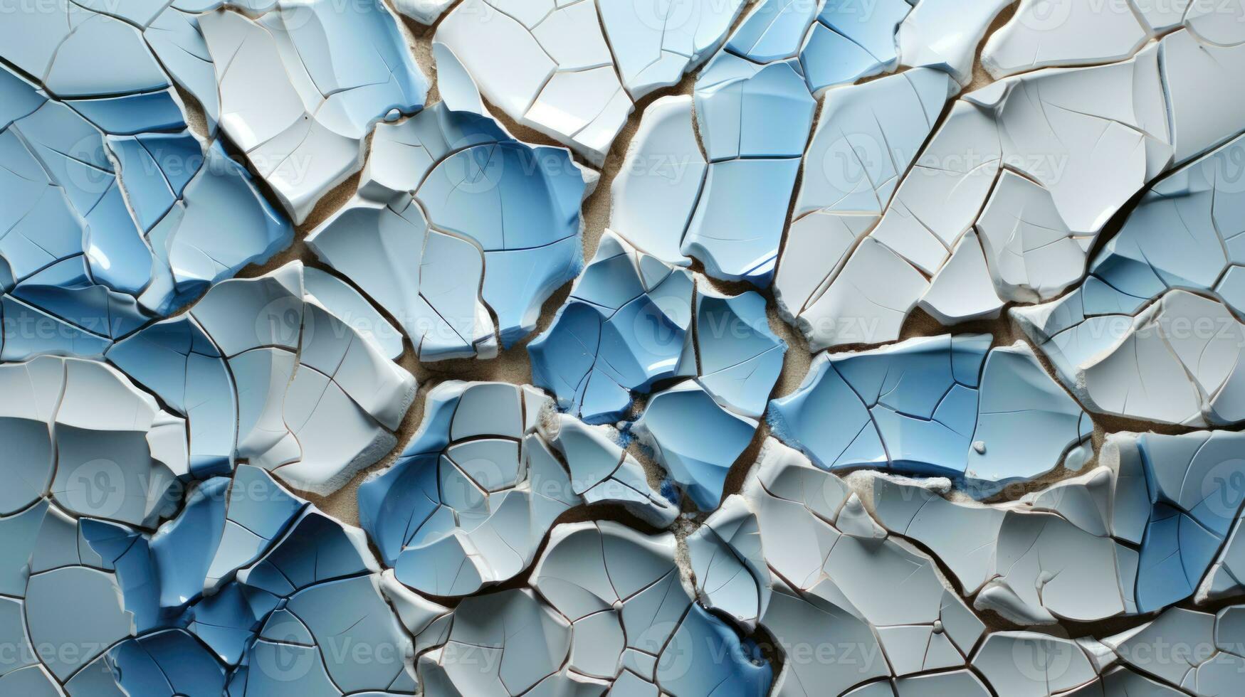 Seamless broken cracks HD texture background. Highly Detailed. AI Generative photo