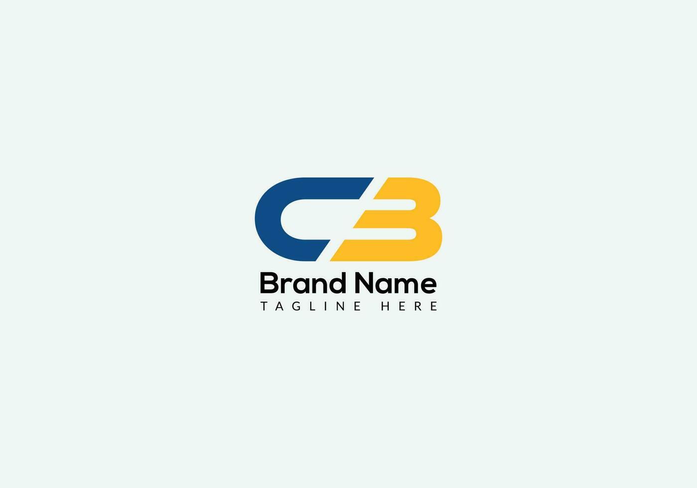 Abstract CB letter modern initial lettermarks logo design vector