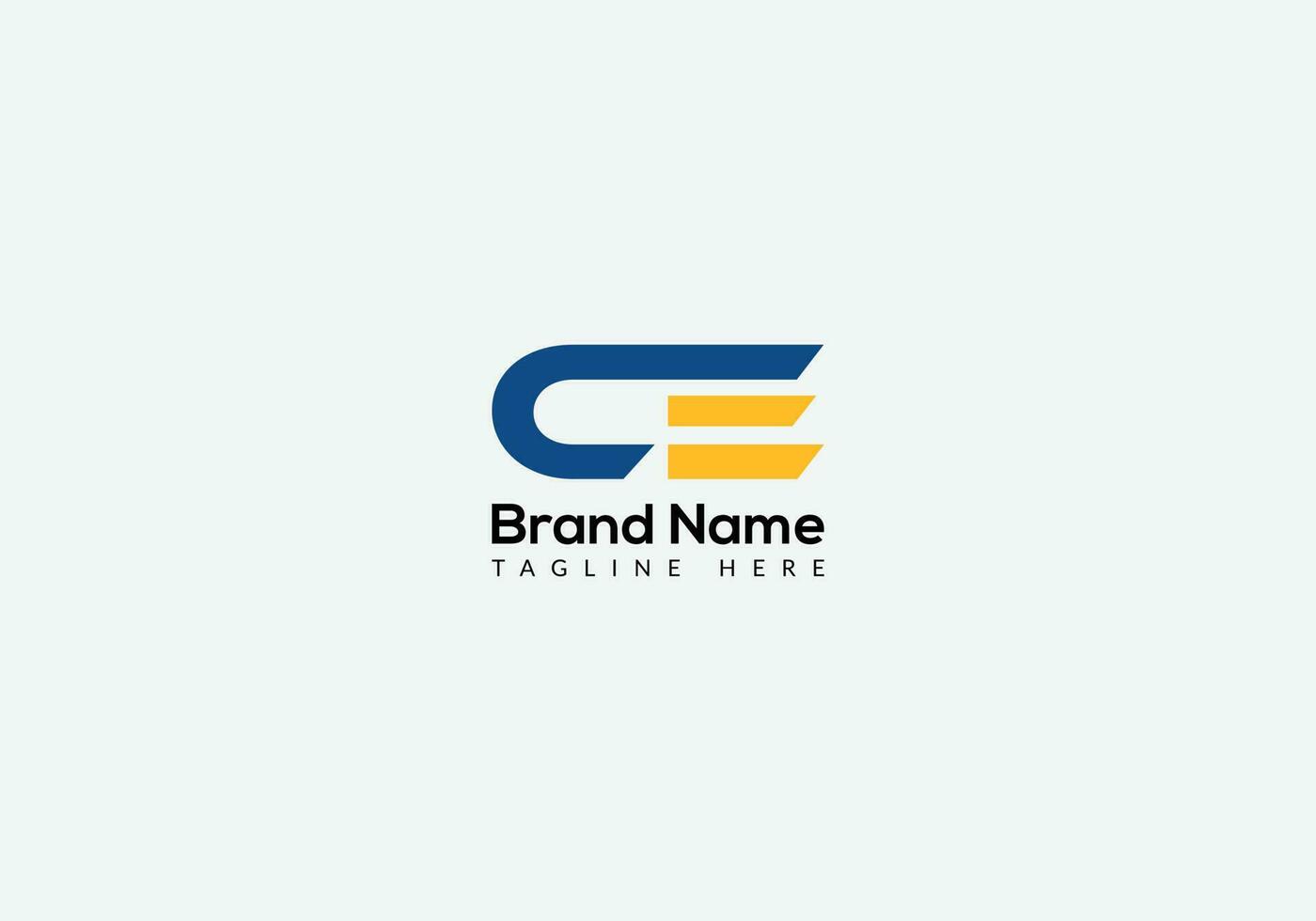 Abstract CE letter modern initial lettermarks logo design vector