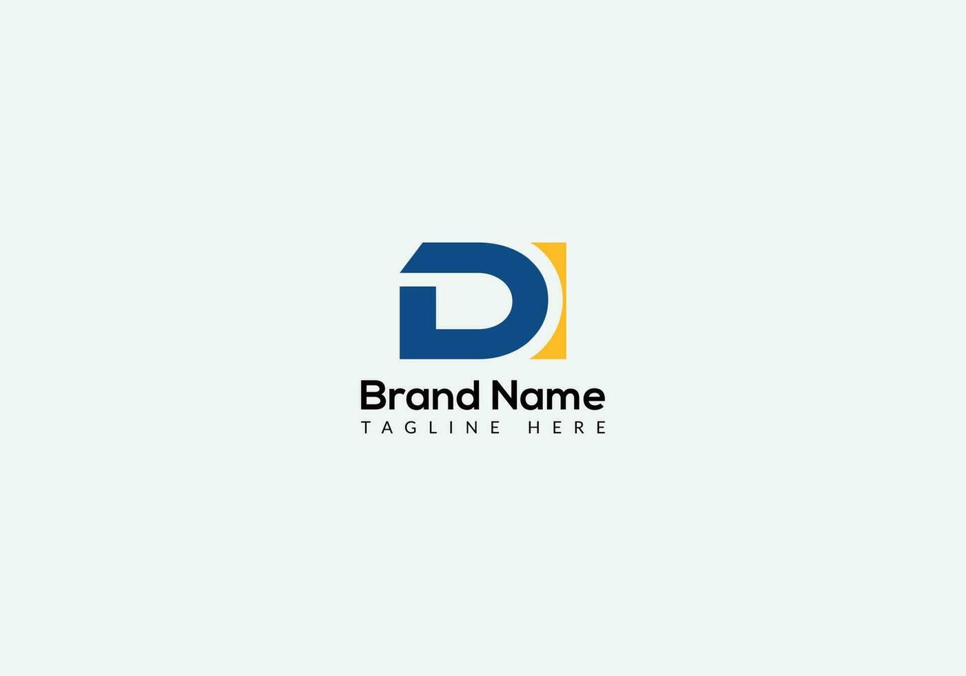 resumen di letra moderno inicial marcas de letras logo diseño vector