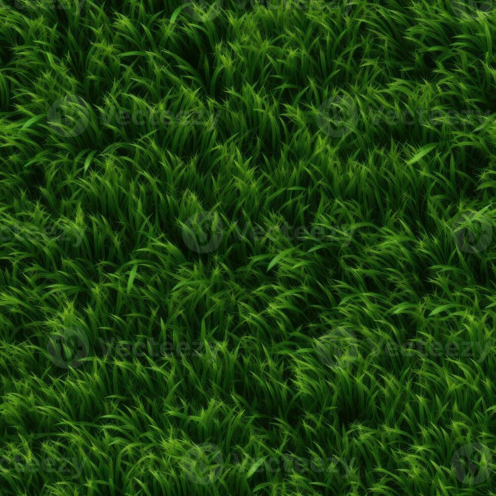 Grass seamless pattern texture background AI Generative photo