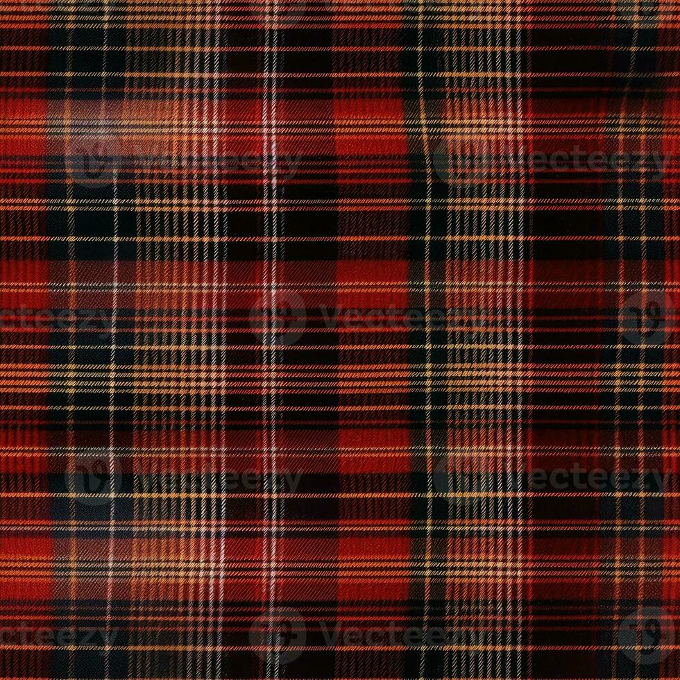 Tartan plaid seamless pattern texture background AI Generative photo