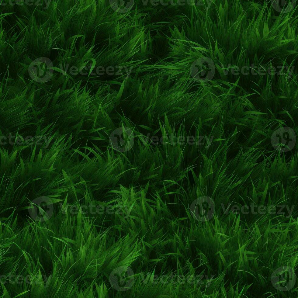 Grass seamless pattern texture background AI Generative photo