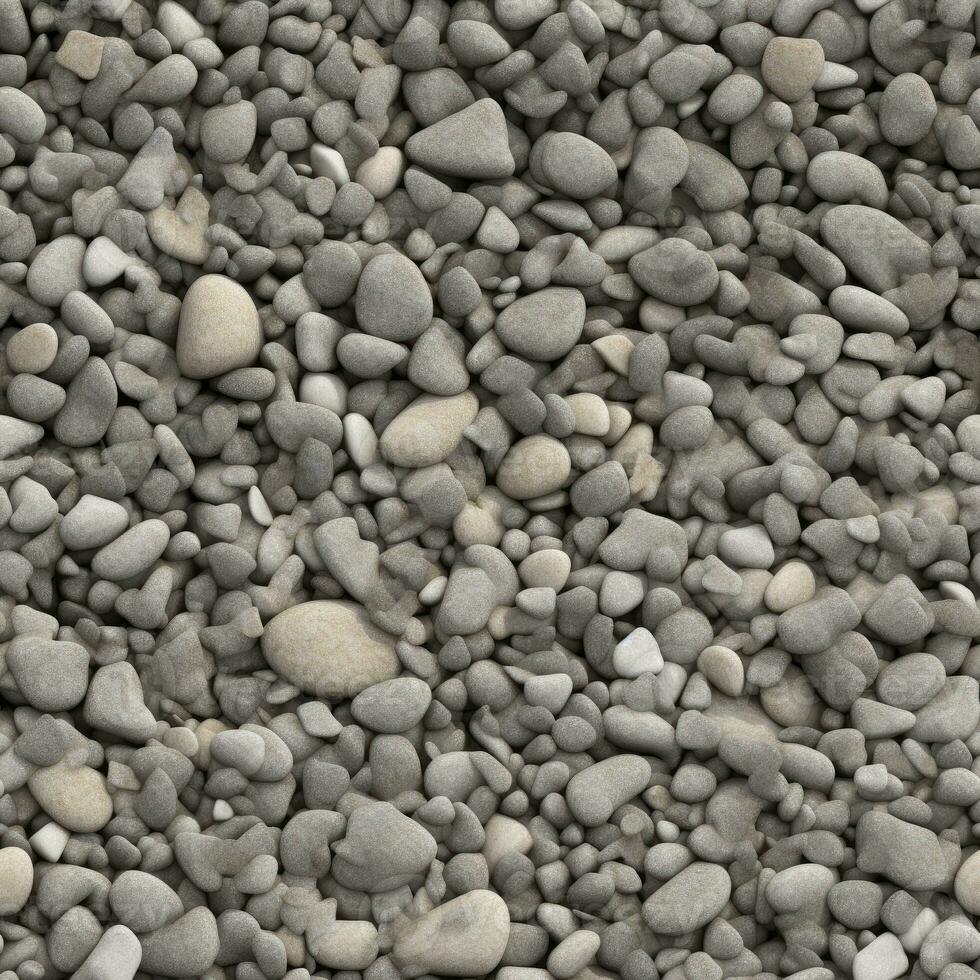 Stones seamless pattern texture background AI Generative photo