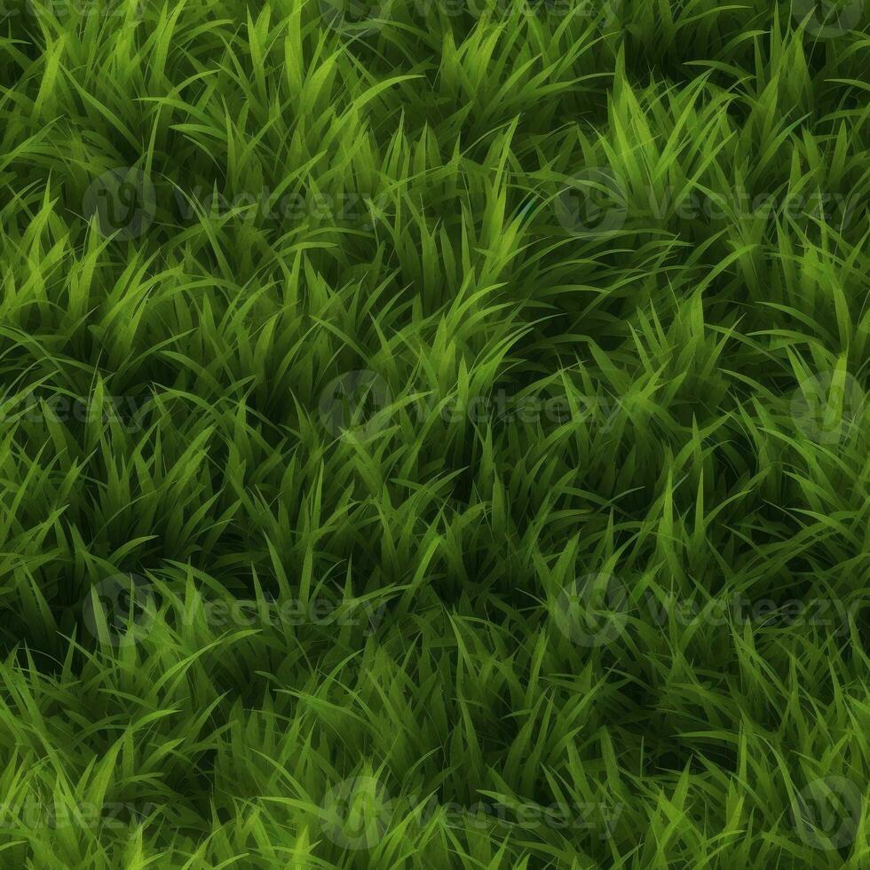 Grass seamless pattern texture background AI Generative photo