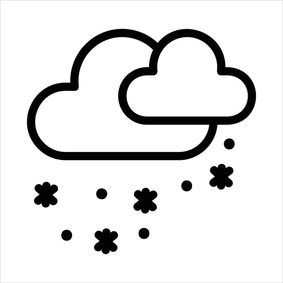 snow icon or logo illustrtion for website. perfect use for web,pattem,design,etc. vector