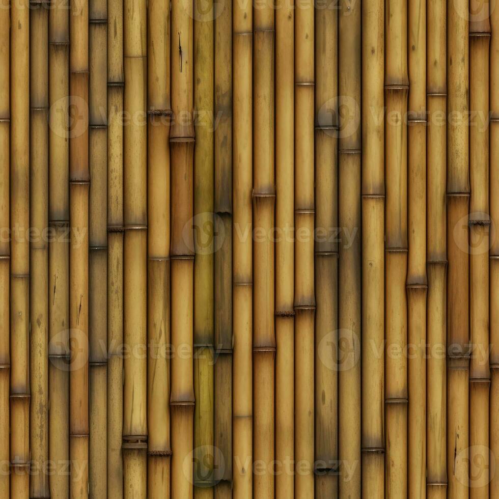 Seamless bamboo pattern texture background AI Generative photo