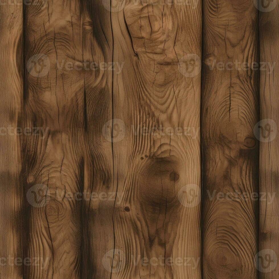 Seamless wood pattern texture background AI Generative photo