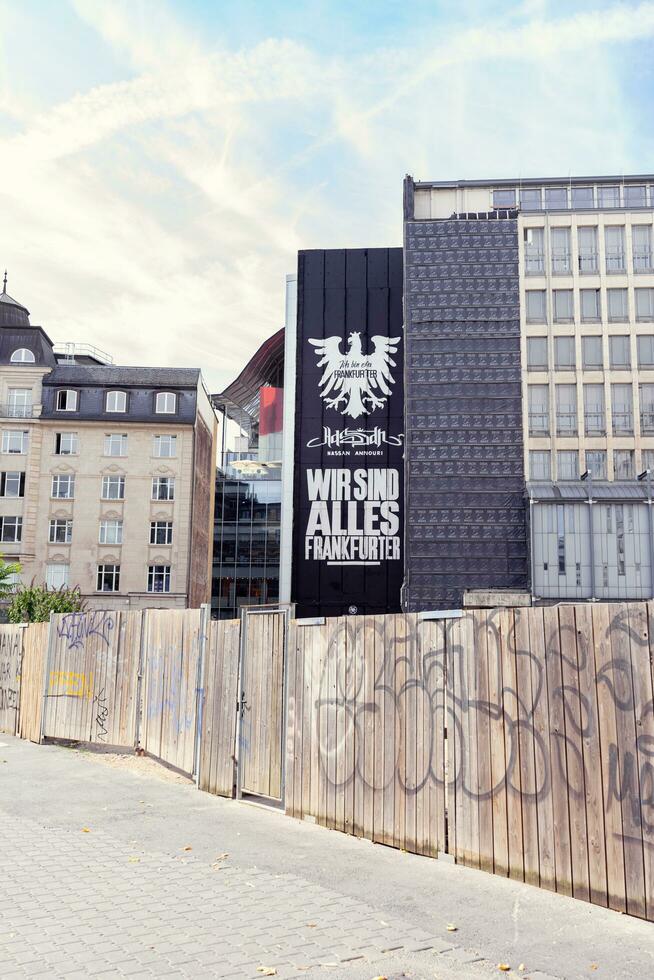 Frankfurt am Main, Germany, August 08, 2023. Frankfurt Crest - A Proud Symbol of Frankfurt's Residents. photo