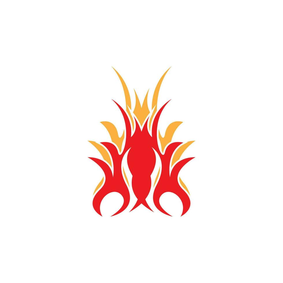 Fire Flame Logo Vector Template Illustration