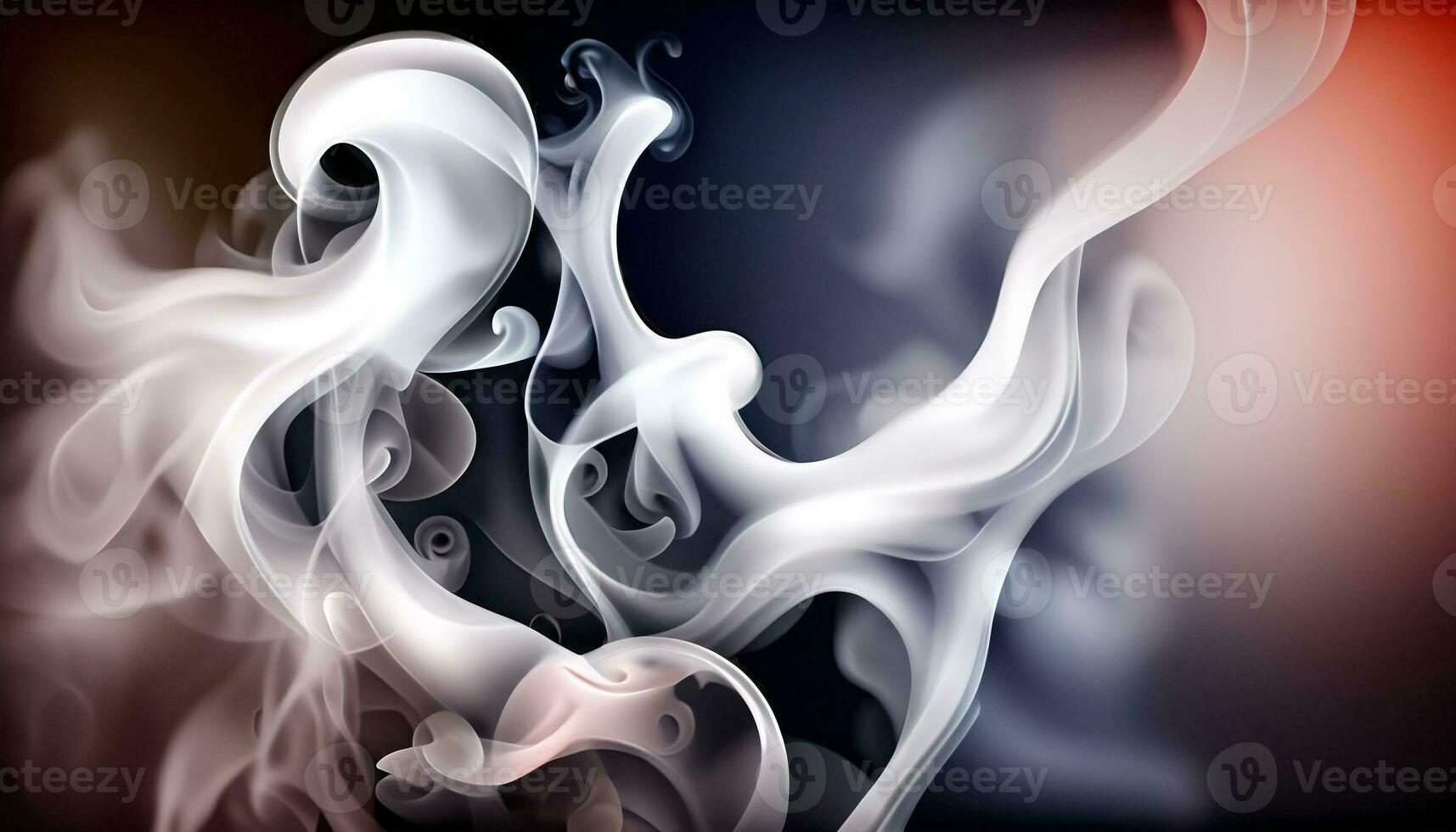 Smok texture of trendy abstract background. Creative flowing dynamic smoky wave. AI generative photo
