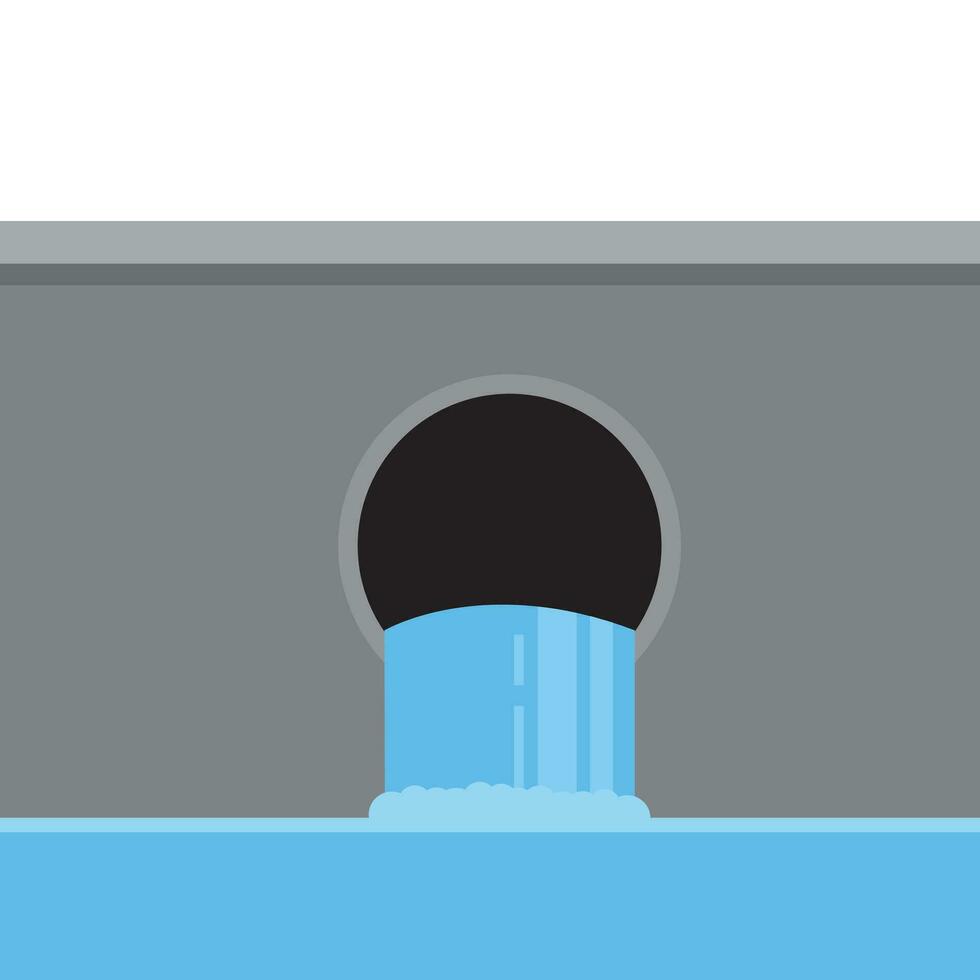 Drainage cartoon vector. free space for text. wallpaper. background. vector