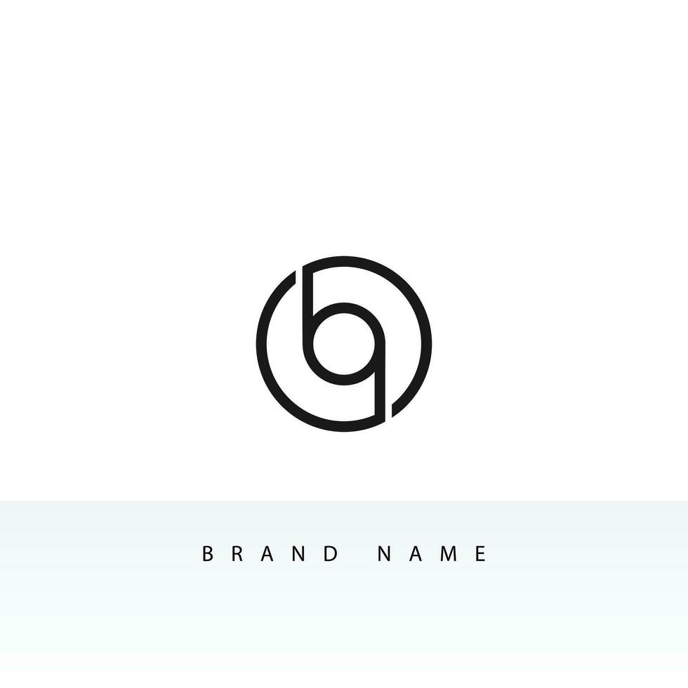 BQ or QB Alphabet Letters Logo Monogram vector