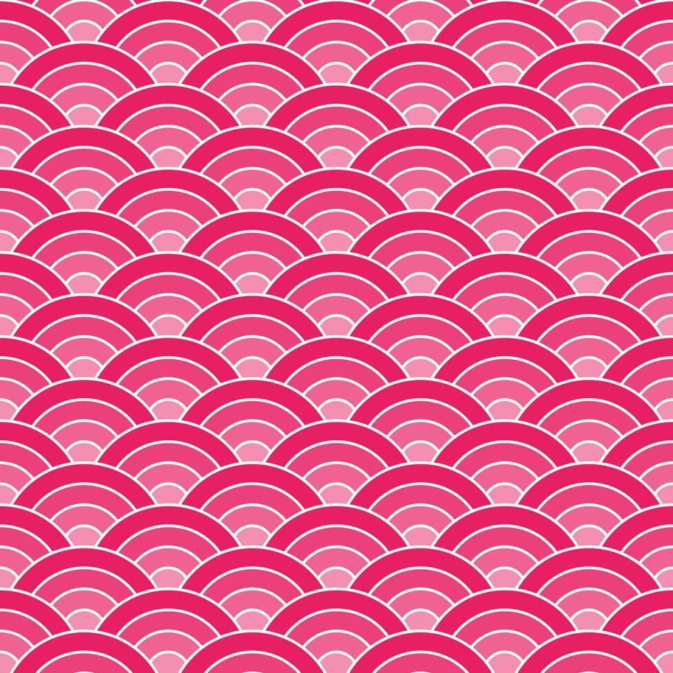 Pink shade Japanese wave pattern background. Japanese pattern vector. Waves background illustration. for clothing, wrapping paper, backdrop, background, gift card. vector
