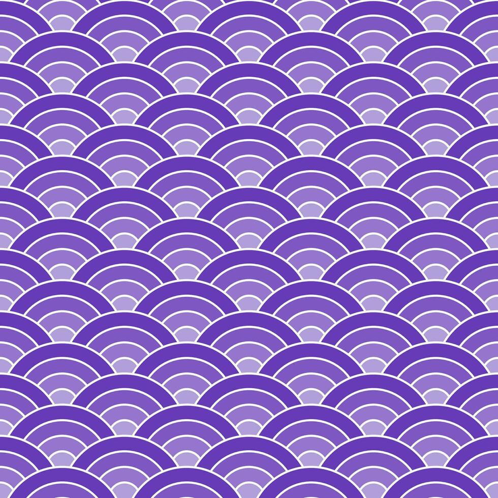 Purple shade Japanese wave pattern background. Japanese pattern vector. Waves background illustration. for clothing, wrapping paper, backdrop, background, gift card. vector
